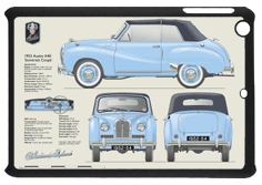Austin A40 Somerset Coupe 1952-54 Small Tablet Covers